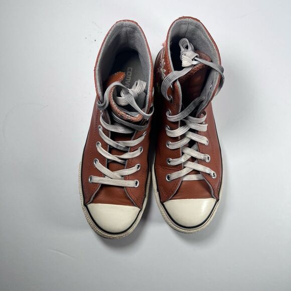 Converse Chuck Taylor All Star Wool Lined Leather Embroidered Shoes Youth Size 3 - Picture 9 of 11